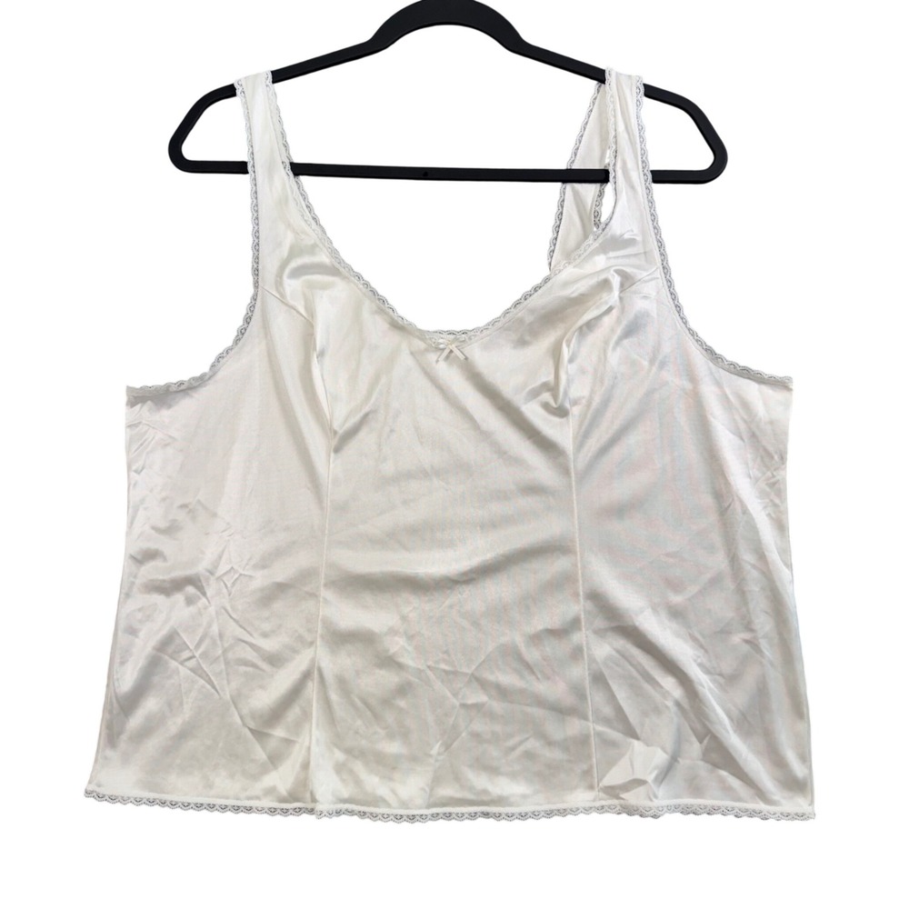 Vintage Vassarette Lace Camisole Made USA Coquette Romantic Y2K XL